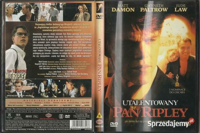 Utalentowany Pan Ripley Matt Damon, DVD