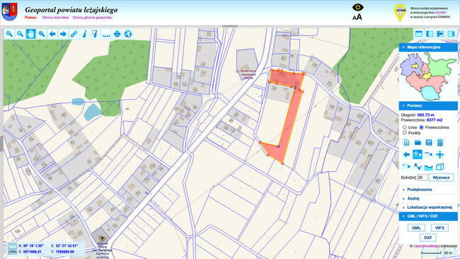SPRZEDAM DZIAŁKĘ Z ZABUDOWANIAMI MALENISKA 77 POWIAT LEŻAJSK