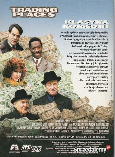 Nieoczekiwana zmiana miejsc Eddie Murphy VCD