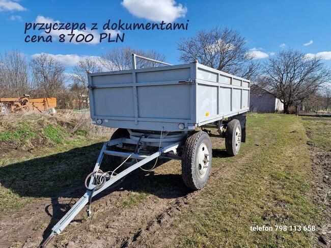 PRZYCZEPA ROLNICZA DMC 4,98 t sprawna zarejestrowana sztywna