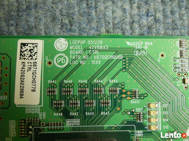 6870QCH006B , 42V8&X3 t-con z TV LG42PC1R 4-009