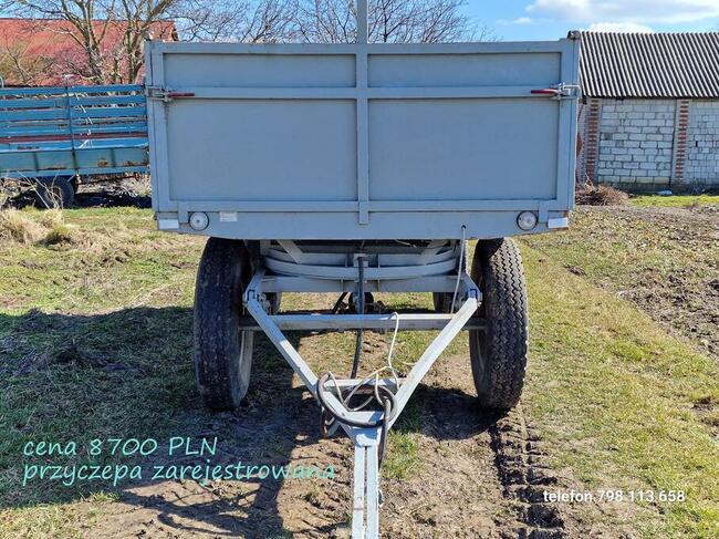 PRZYCZEPA ROLNICZA DMC 4,98 t sprawna zarejestrowana sztywna