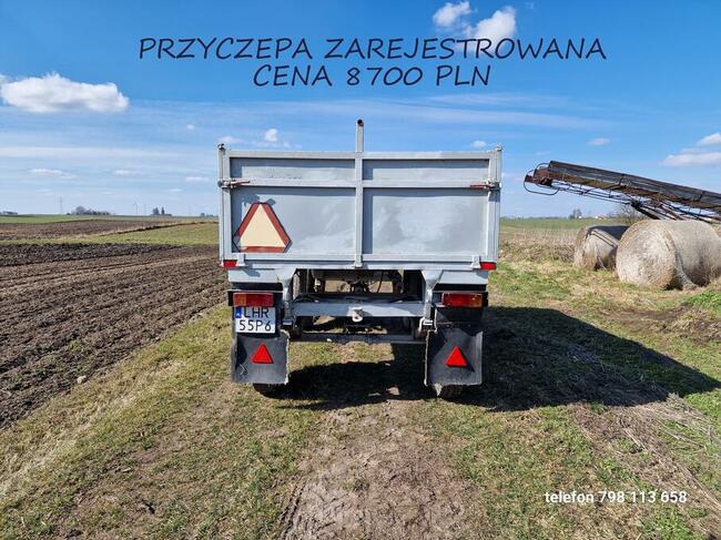 PRZYCZEPA ROLNICZA DMC 4,98 t sprawna zarejestrowana sztywna