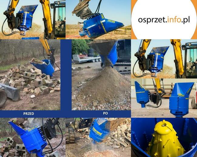 ŁYŻKA KRUSZĄCA – KRUSZARKA STOŻKOWA DO MASZYN OD 3-10 TON