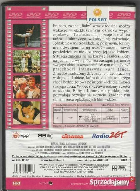 DIRTY DANCING Patrick Swayze DVD