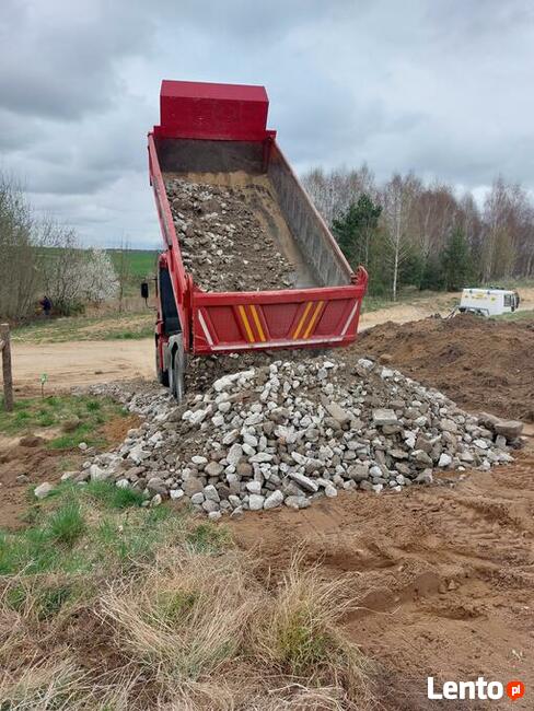 transport wywrotka piasek kamień ziemia piach czarnoziem