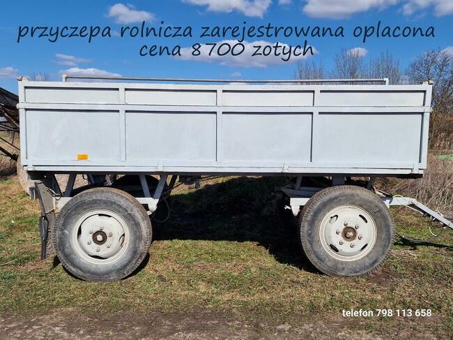 PRZYCZEPA ROLNICZA DMC 4,98 t sprawna zarejestrowana sztywna