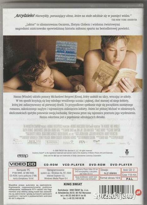 Lektor Kate Winslet DVD