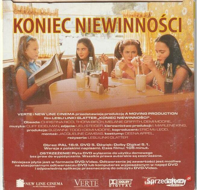 Koniec niewinności Christina Ricci, Demi Moore DVD