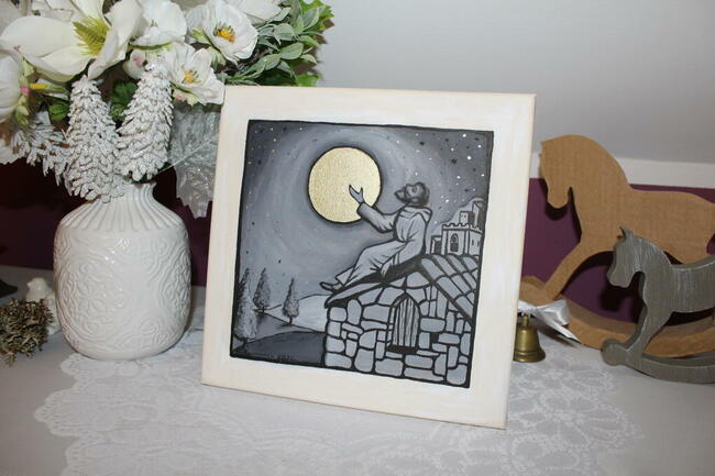 obraz olejny Święty Franciszek i Księżyc ikona