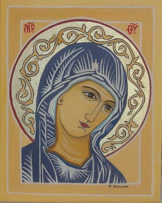 obraz olejny Matka Boża ikona Maryja Matka Boska