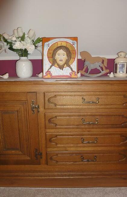 obraz olejny Mandylion ikona oblicze Jezus Chrystus