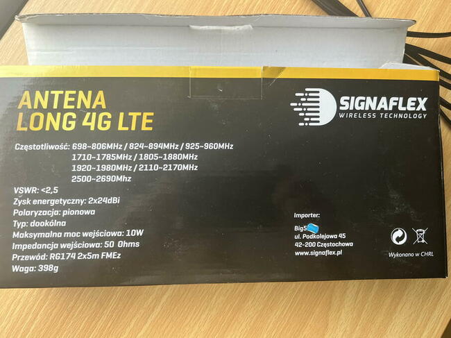 Antena Wi-Fi 4G, 2x24 dBi