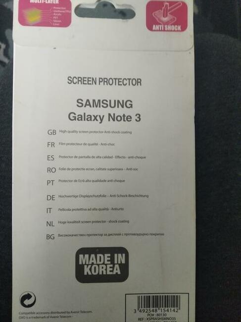 Nowe szkło hartowane Samsung Galaxy Note 3