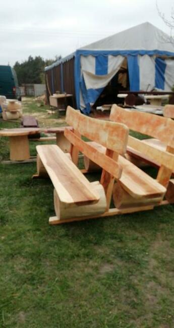 Ławki do ogniska biesiadne