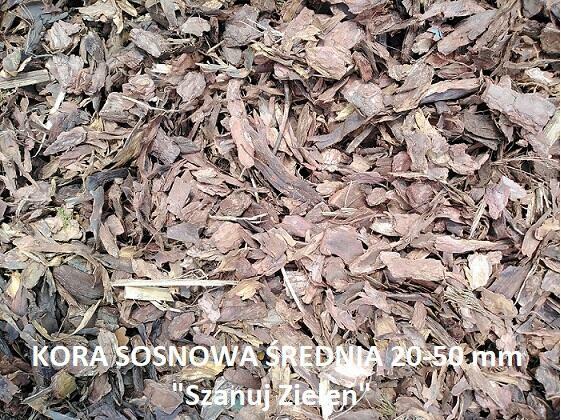 Kora sosnowa sortowana 80l ozdobna do ogrodu z dostawą