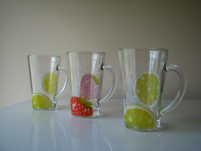 Szklanka do herbaty zimnych napojów kubek szklany filiżanka