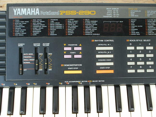 Keyboard dla dziecka Yamaha PSS-290; do poważniejszej nauki