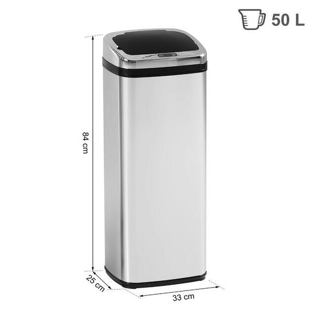 Kosz na śmieci z czujnikiem ruchu