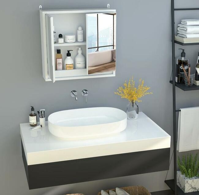 Nowoczesna Szafka łazienkowa z lustrem