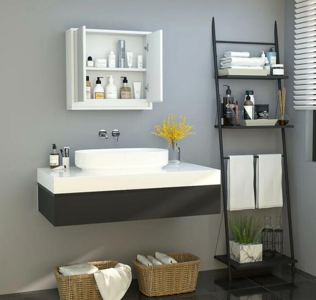 Nowoczesna Szafka łazienkowa z lustrem