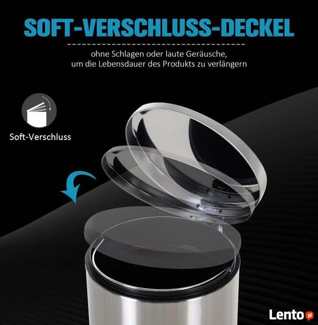 Kosz na śmieci stał nierdzewna