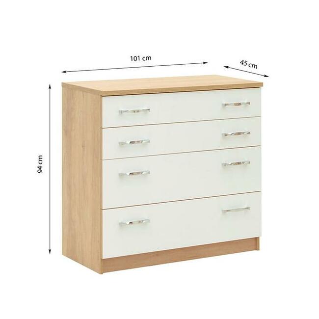 Sypialnia MANHATTAN łóżko, komoda, stolik nocny - WYPRZEDAŻ!