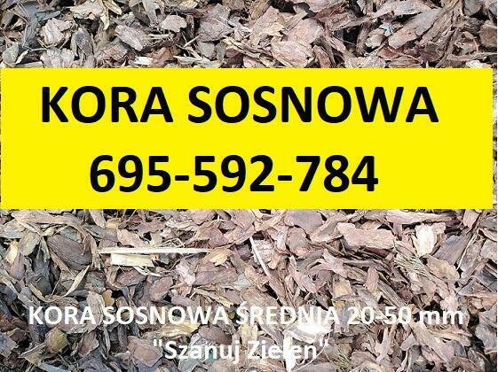 Kora sosnowa sortowana 80l ozdobna do ogrodu z dostawą