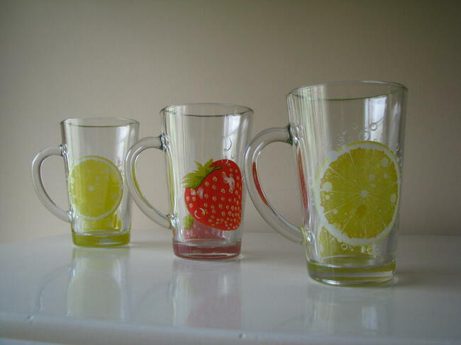 Szklanka do herbaty zimnych napojów kubek szklany filiżanka