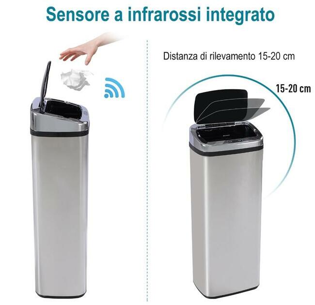 Kosz na śmieci z czujnikiem ruchu