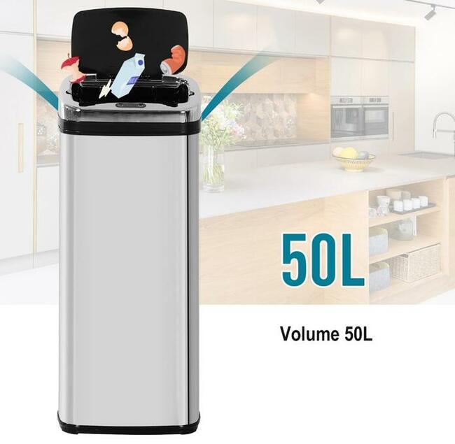 Kosz na śmieci z czujnikiem ruchu