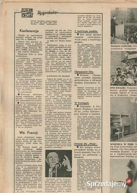 Przekrój 1 czerwca 1958 Extra prezent na urodziny