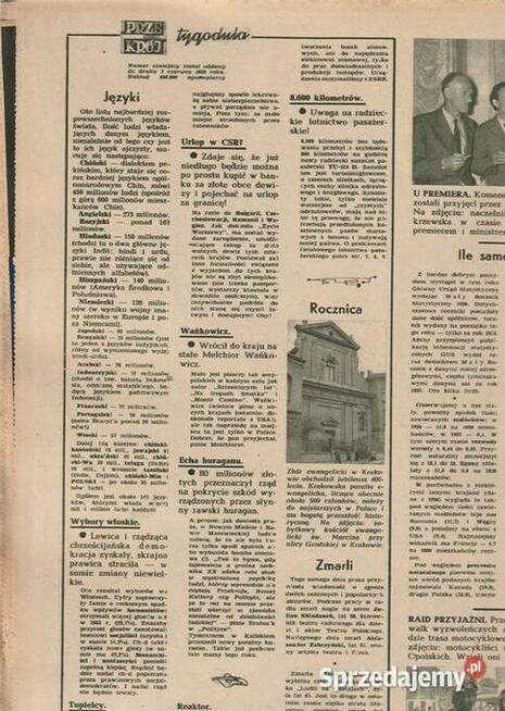 Przekrój 8 czerwca 1958 Extra prezent na urodziny