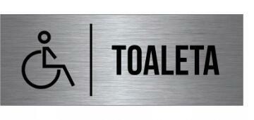 Srebrna tabliczka teren monitorowany