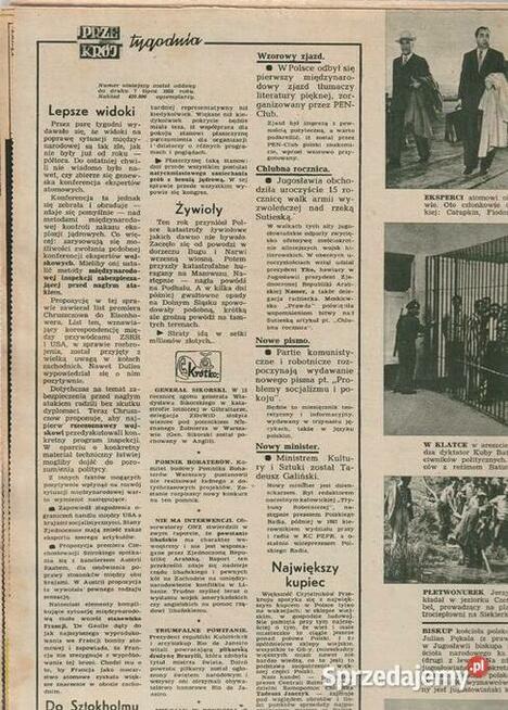 Przekrój 13 lipca 1958 Idealny prezent na urodziny