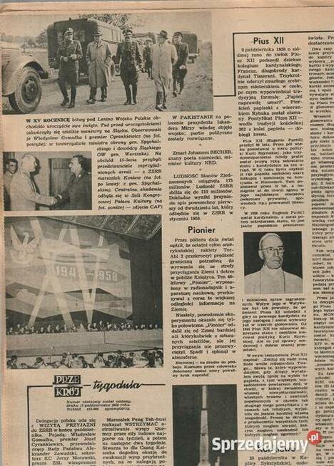 Przekrój 19 października 1958 Extra prezent urodziny