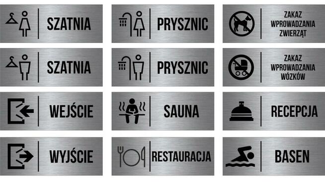 Srebrna tabliczka teren monitorowany