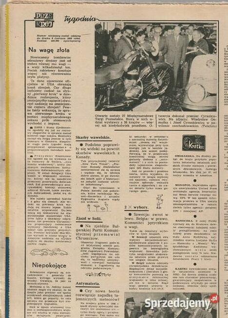 Przekrój 15 czerwca 1958 Mega prezent na urodziny