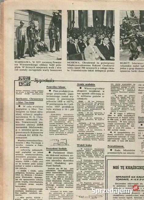 Przekrój 10 sierpnia 1958 Super prezent na urodziny