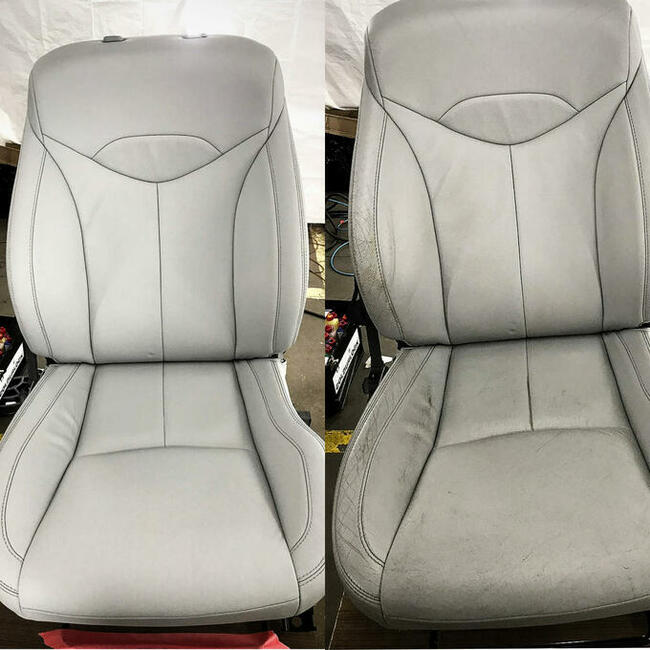 Renowacja Regeneracja skór foteli Autodetailing