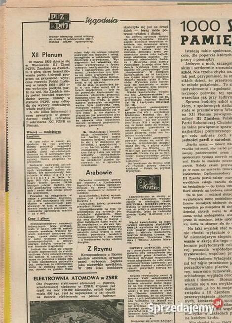 Przekrój 26 października1958 Mega prezent urodziny