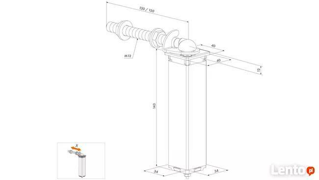 Zawias sprężynowy firmy LOCINOX do furtek samozamykacz