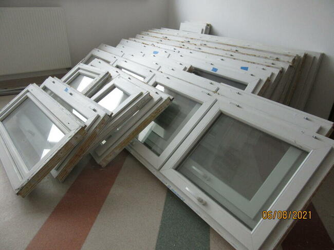 okna PCV używane w bardzo dobrym stanie