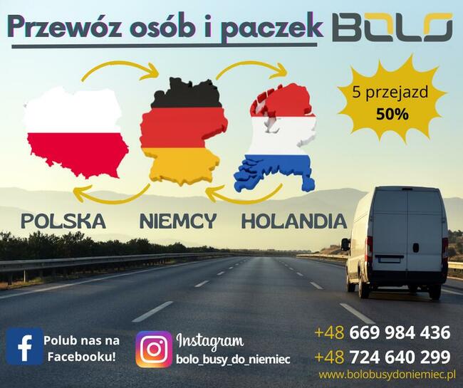 Busy do Niemiec Holandii Przewóz osób Polska Niemcy Holandi