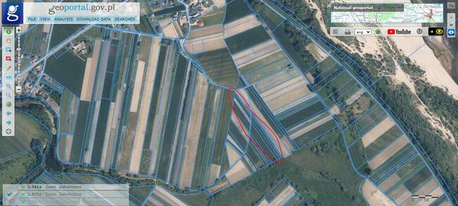 Ciszyca gm. Konstancin-Jeziorna. Dwie Działki rolne ~1200 m2