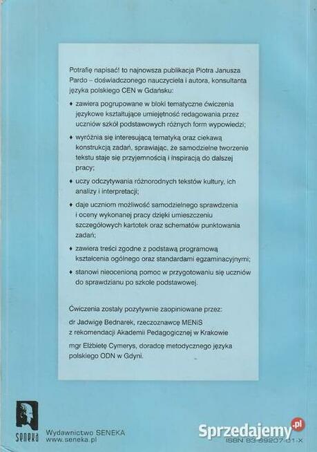 Potrafię napisać! Piotr Janusz Pardo