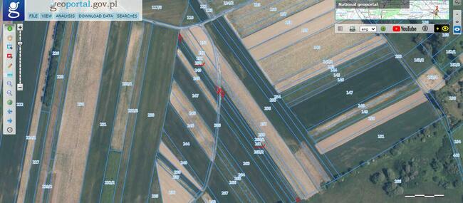 Ciszyca gm. Konstancin-Jeziorna. Dwie Działki rolne ~1200 m2