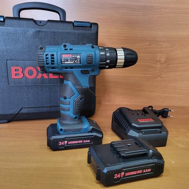 Wietarko wkrętarki udarowe boxer 2x akumulator 24v 2.2a