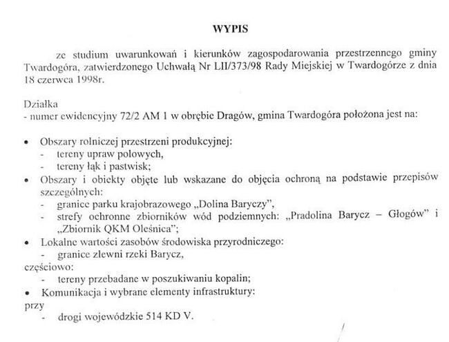 Działka Rolna (4900 m2) okolice Doliny Baryczy (Drągów)