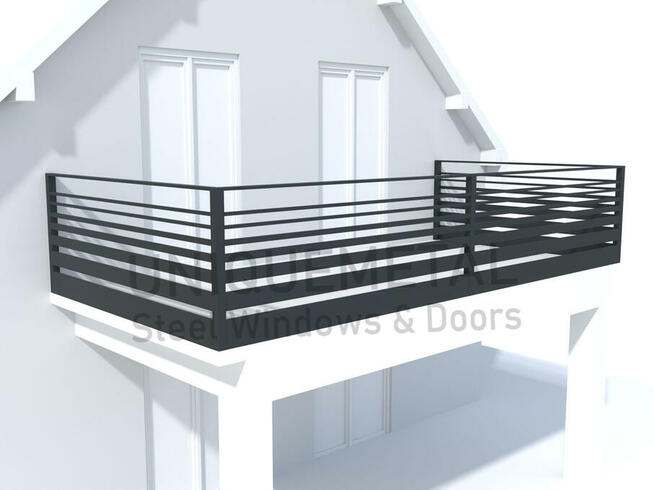 Balustrada tarasowa, balkonowa - projekt, wykonanie, montaż